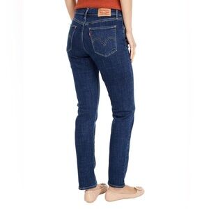 LEVI STRAUSS Classic Straight Dark Wash Indigo Denim Straight Leg Jeans Size 8